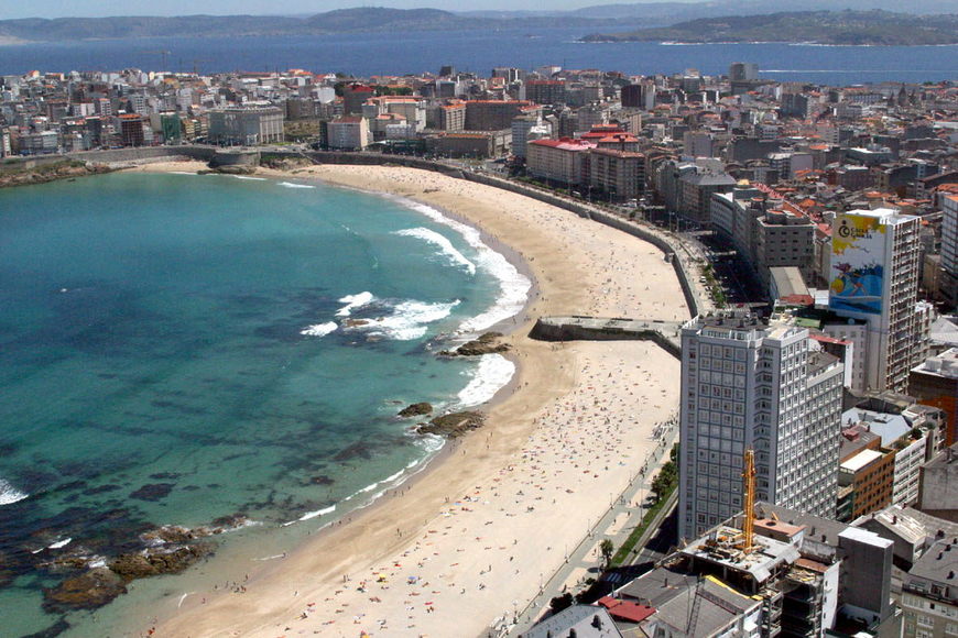 Lugar Playa de Riazor (La Coruña)