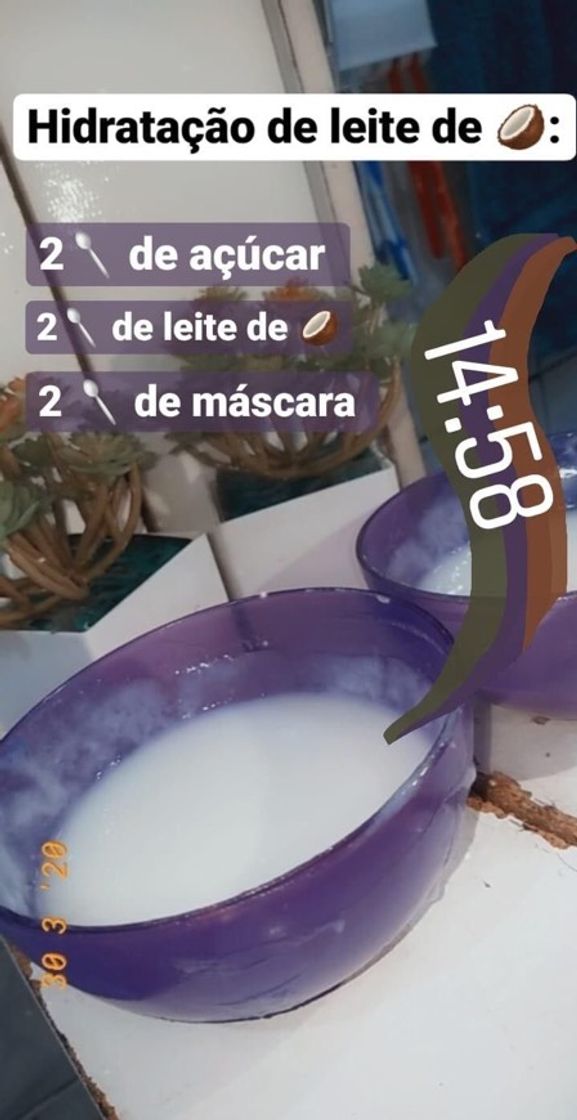 Moda Hidratação com leite de coco 🥥 