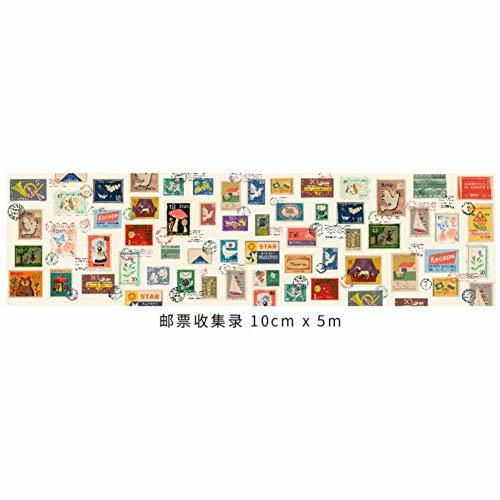 Product WGCJD Cinta De Color Washi Tapes Diy Vintage Postage Travel Stamp 10Cm