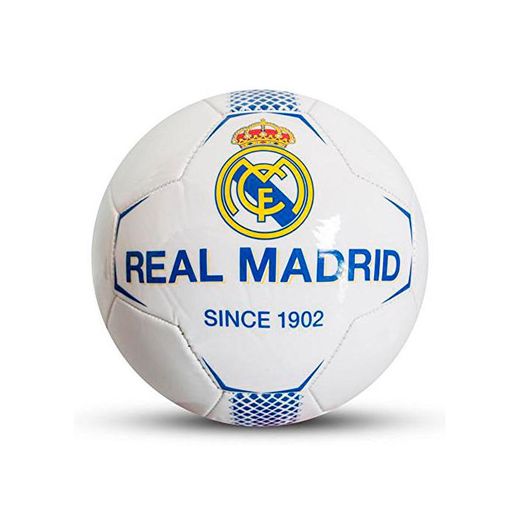 Real Madrid FC Since 1902 White Football Size 5 Faux Leather Ball