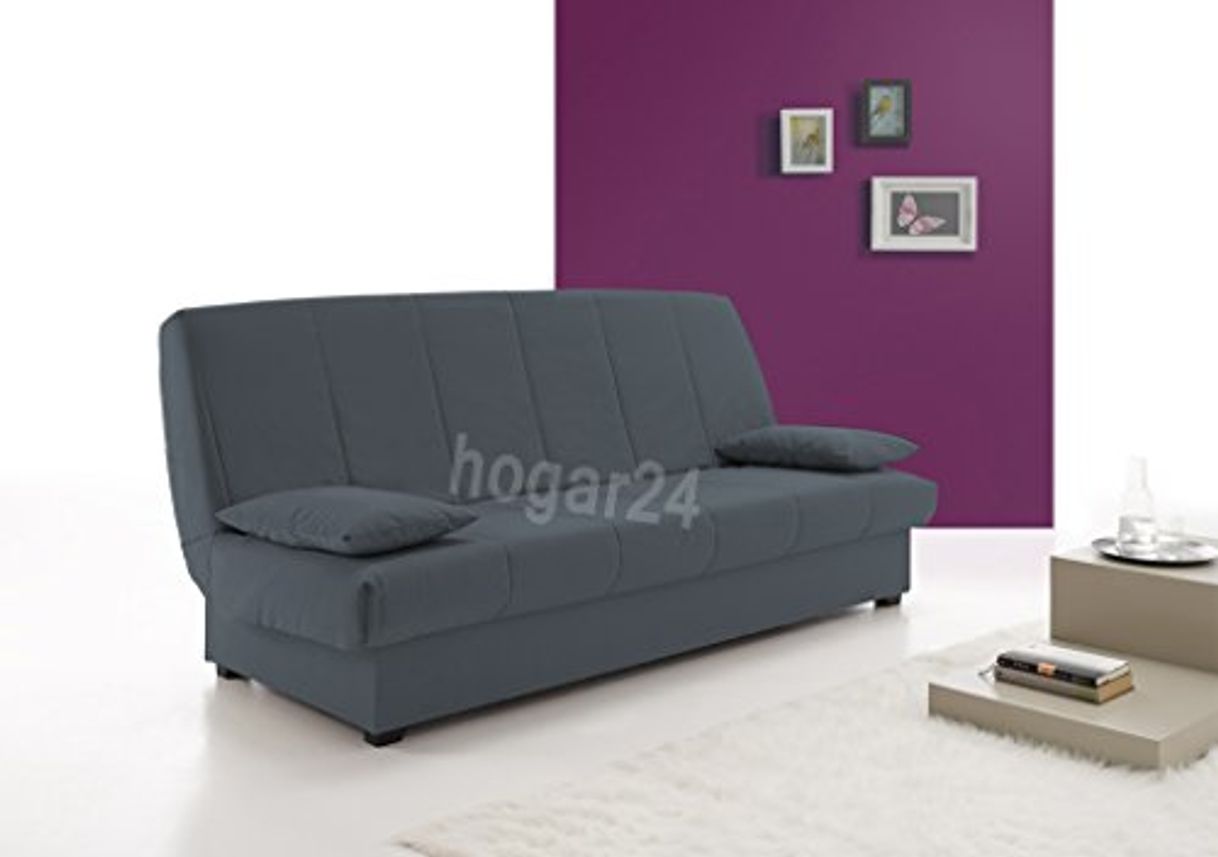 Social Sofa Cama Clic CLAC con ARCÓN DE ALMACENAJE Azul