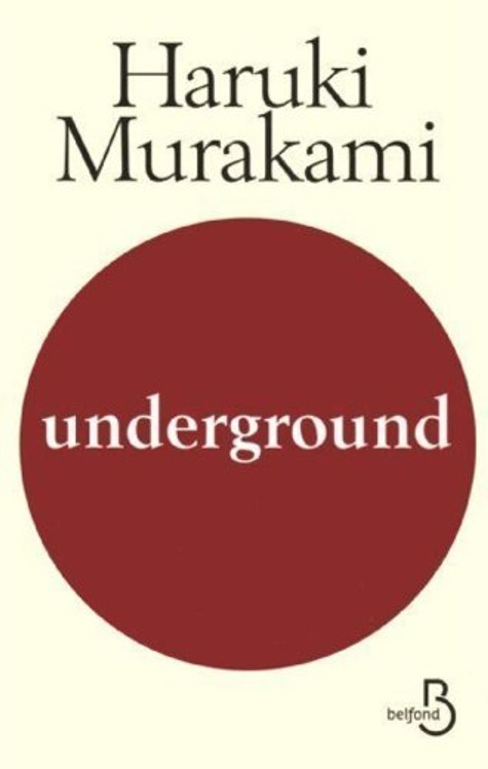 Book Underground de Murakami. Haruki
