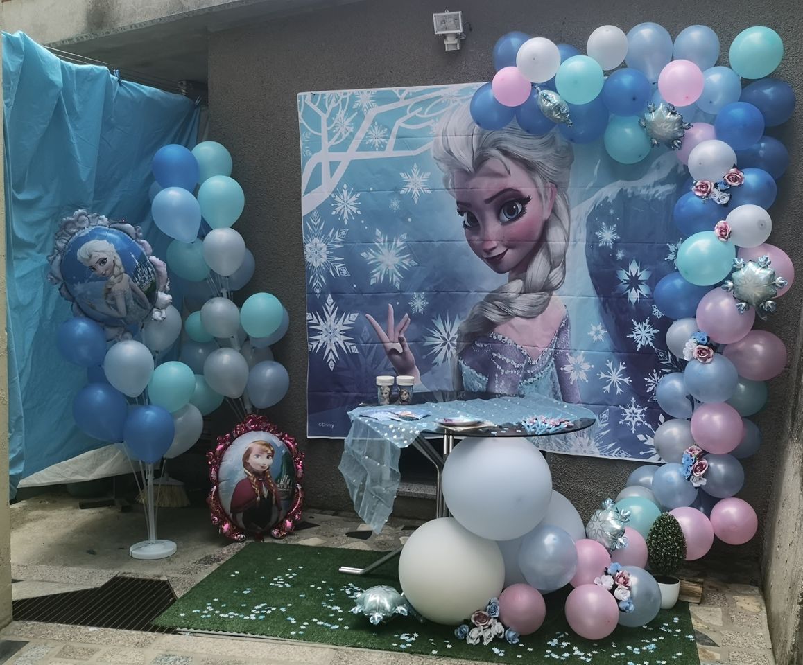 Moda Festa tema frozen 