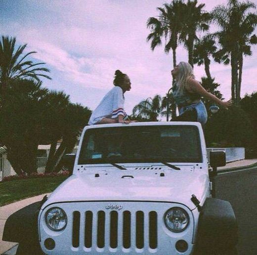 Friends in Jeep