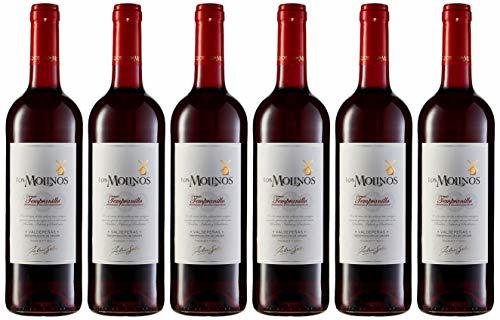 Productos Los Molinos Tradición Tinto D.O. Valdepeñas Vino - Paquete de 6 x