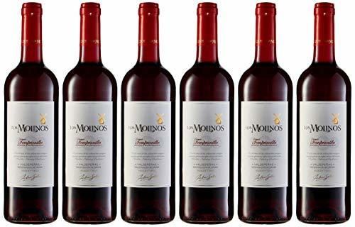 Los Molinos Tradición Tinto D.O. Valdepeñas Vino - Paquete de 6 x