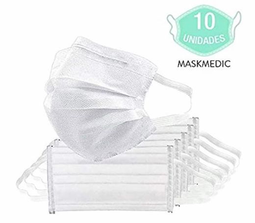 Producto Kit 10 Máscara Descartáve Para Proteção De Rosto c/elástico 