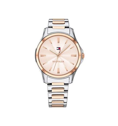 Tommy Hilfiger Reloj Analógico para Mujer de Cuarzo con Correa en Acero