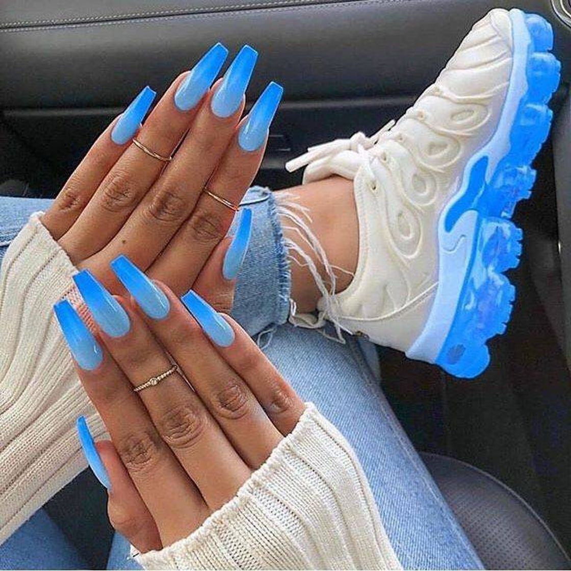 Moda Unhas neon 💙