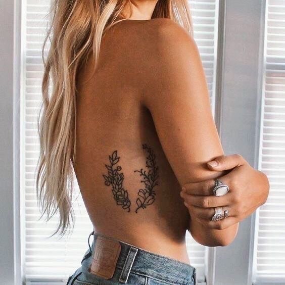 Social Tatto Flores Raminhos