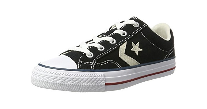 Product Converse Lifestyle Star Player Ox Canvas, Zapatillas de Deporte Unisex Adulto, Negro