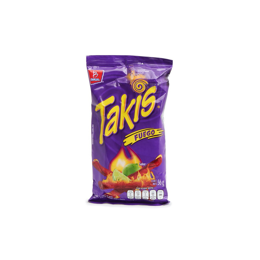 Producto Takis fuego sabor limón 