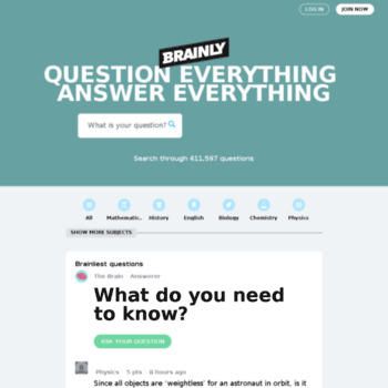 Brainly.com - For students. By students.