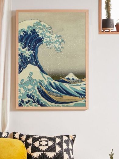 quadro onda japonesa