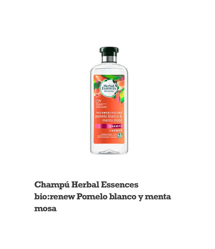 Product Champú Herbal Essences bio