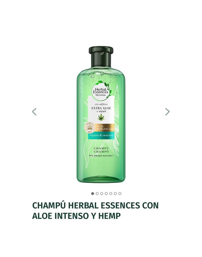 Product Champú con aloe intenso y hemp