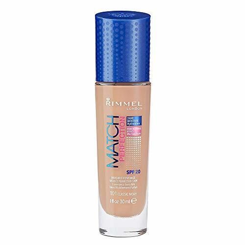 Rimmel London Match Perfection Foundation Base de Maquillaje Tono 101 Classic Ivory