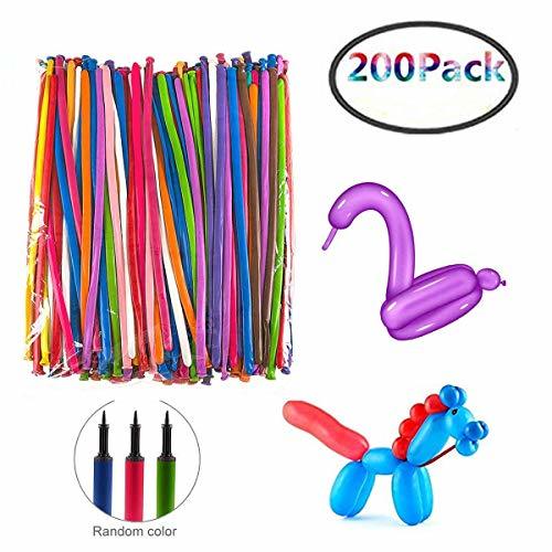 Product Herefun 200 Piezas Globos de Moldeables, DIY Largo Forma Globos, Globos de