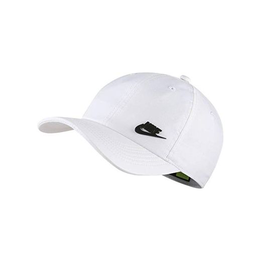 Nike Y NK H86 Cap Metal Futura Hat, Unisex niños, White
