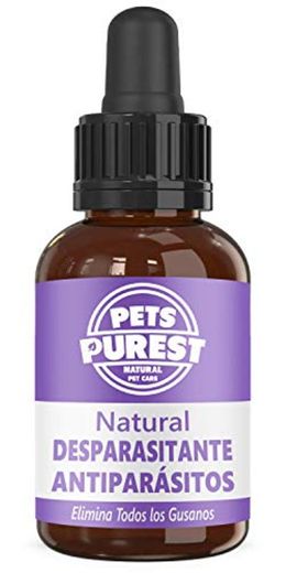 Pets Purest Desparasitante antiparasitario 100% natural para perros