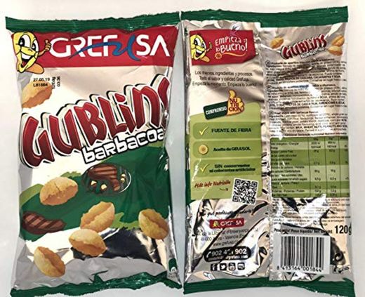 Gublins Barbacoa GREFUSA Bolsa [Pack 14 x 120 g]