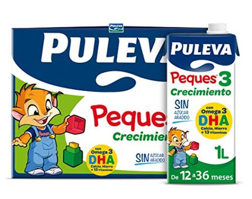 Puleva Brik 59568 Peques Leche Infantil de Crecimiento Tipo 3 - Pack