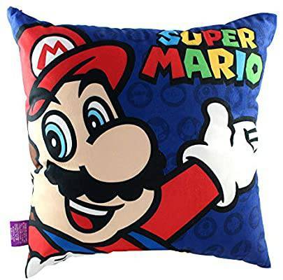 Products Almofada Fibra Veludo 40x40cm Super Mario Vermelho

