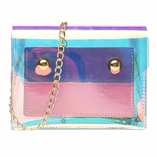 Social Luckycat Moda Mujer Transparente Bolso Transparente Candy Verano Playa Bolso Bolsos Messenger