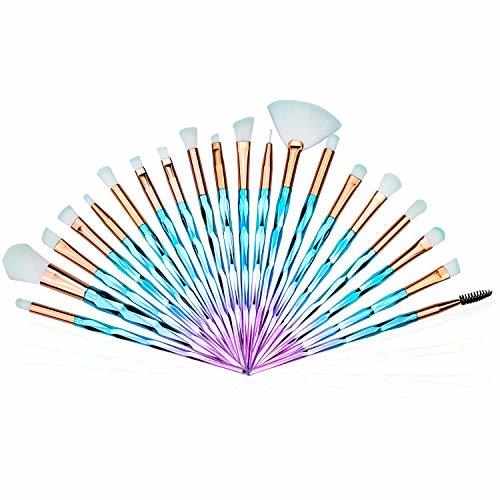 Social 20PCS Brochas de Maquillaje Unicornio