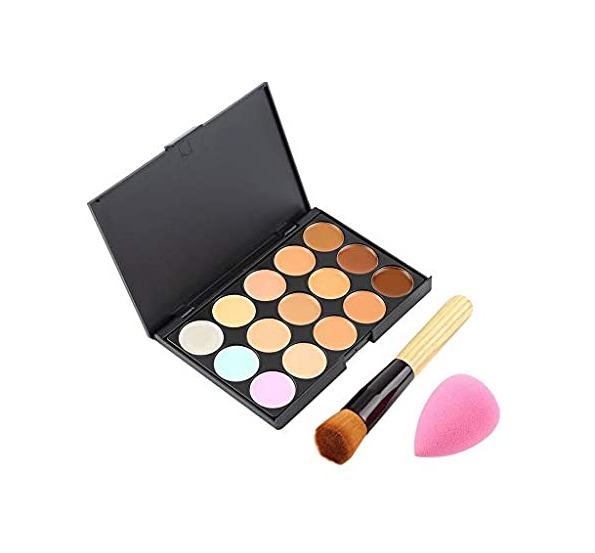 Social 15 Color Pro Corrector facial Primer Crema Contorno Paleta Maquillaje Corrector Base