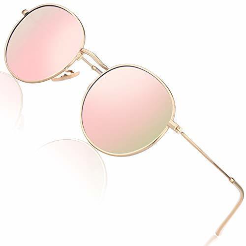 Social CGID E47 Pequeño Estilo Vintage Retro Lennon inspirado círculo metálico redondo gafas