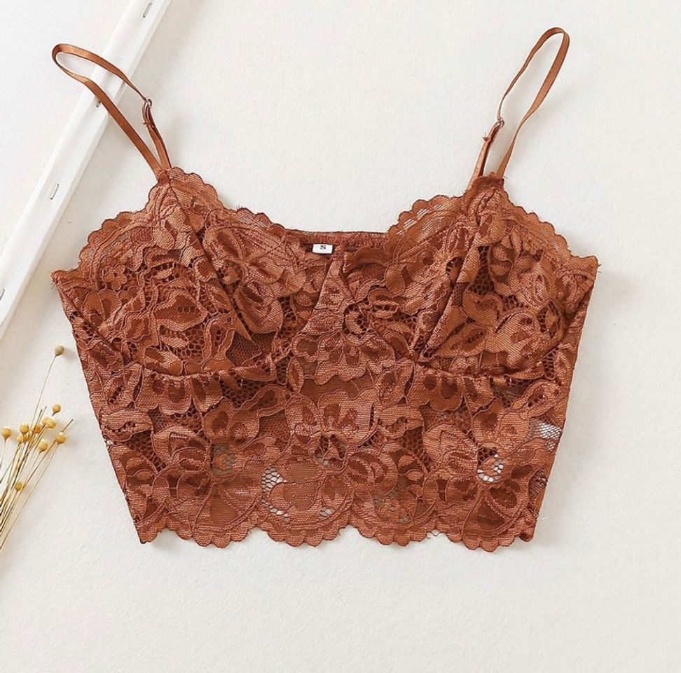 Social Top de renda cami com guarnição de vieira