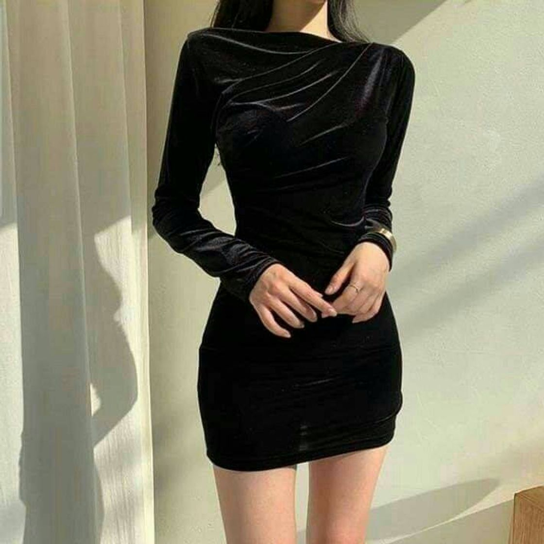 Moda black dress