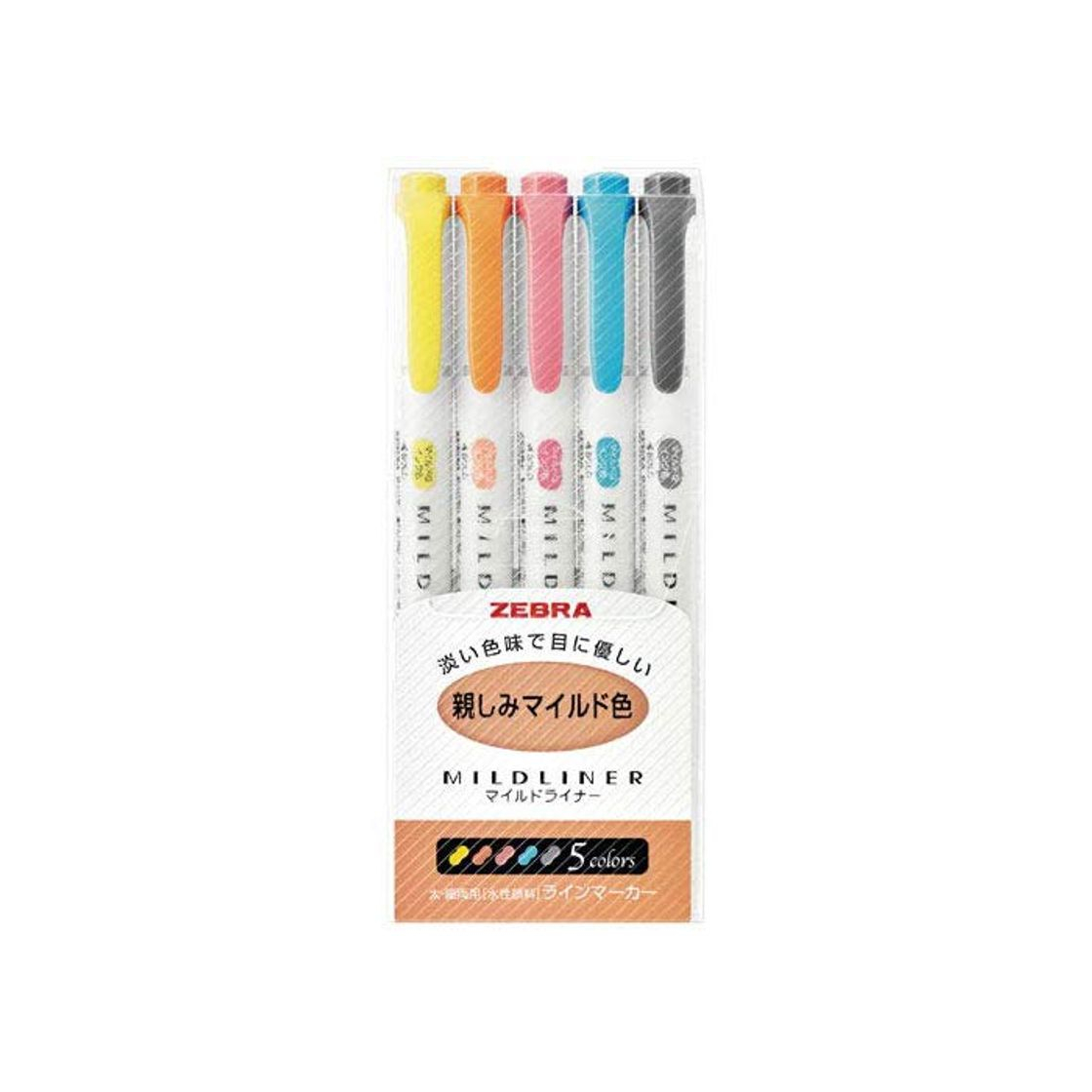 Product Zebra Mildliner wkt7 - 5 C (5-color Set)/wkt7 - 5 C-RC (5-color Set)/wkt7 - 5 C-nc (5-color Set)/wkt7-n-5 C (5-color Set)