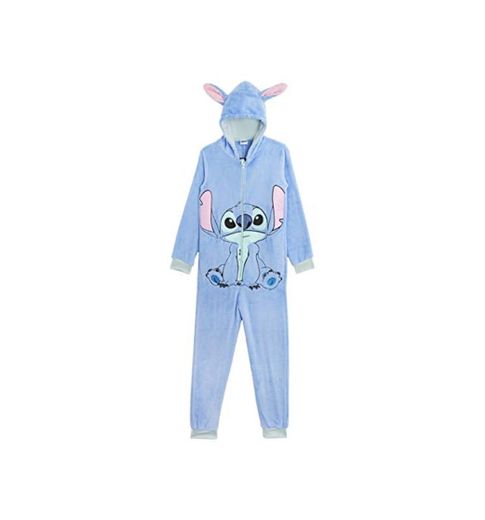 Disney Stitch Pijama Entero para Niñas De Una Pieza Super Suaves, Disfraces