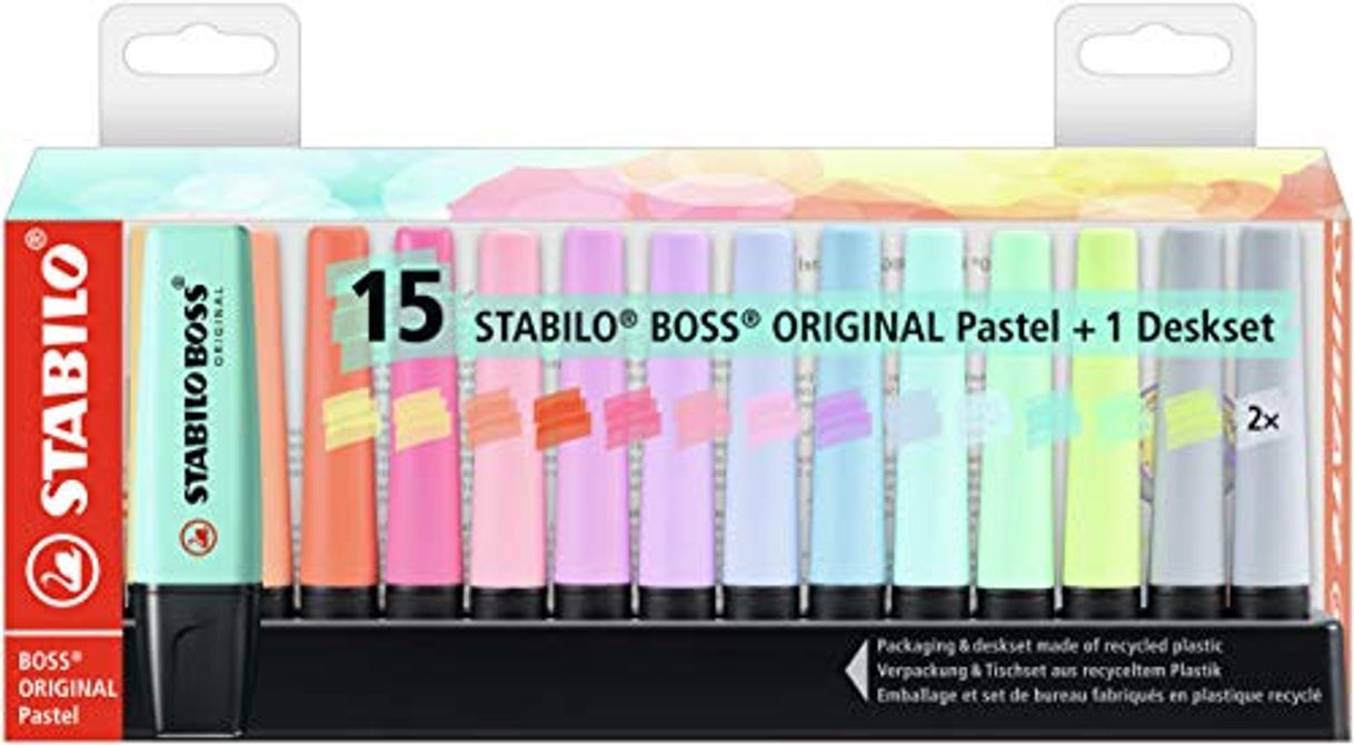 Social Marcador STABILO BOSS ORIGINAL pastel