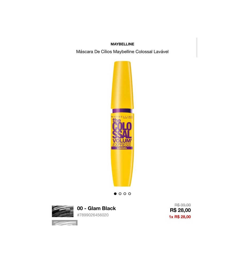 Producto rímel maybelline colossal na promoção na sephora 