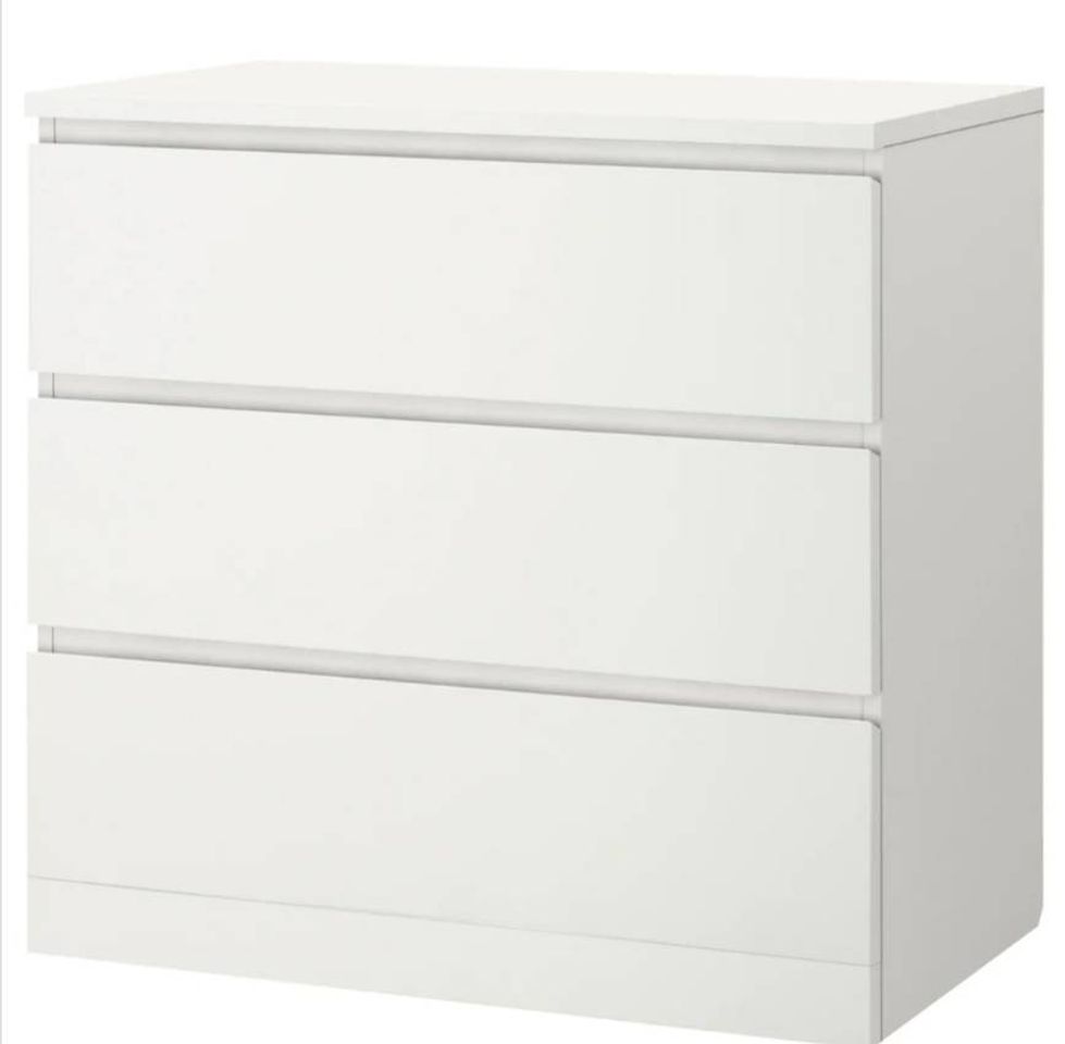 Moda MALM Cómoda c/3 gavetas - branco - IKEA