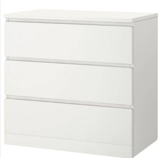 MALM Cómoda c/3 gavetas - branco - IKEA