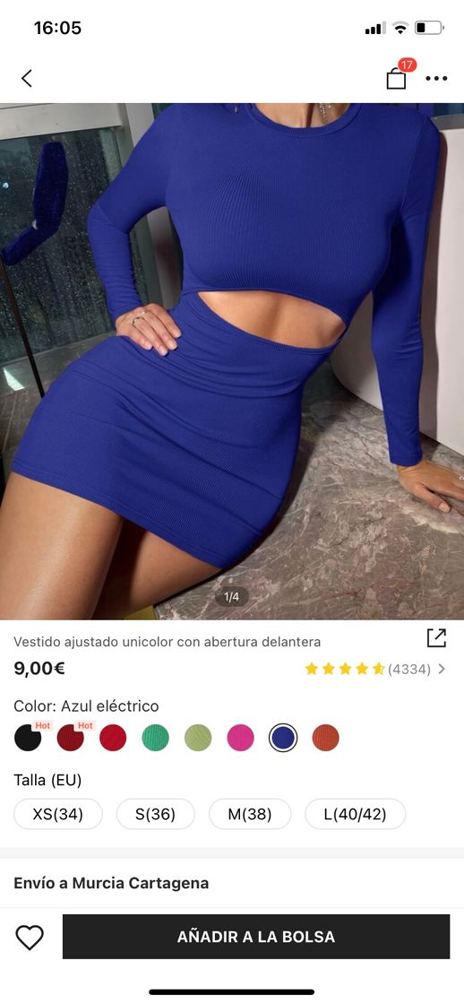 Social Vestido azul