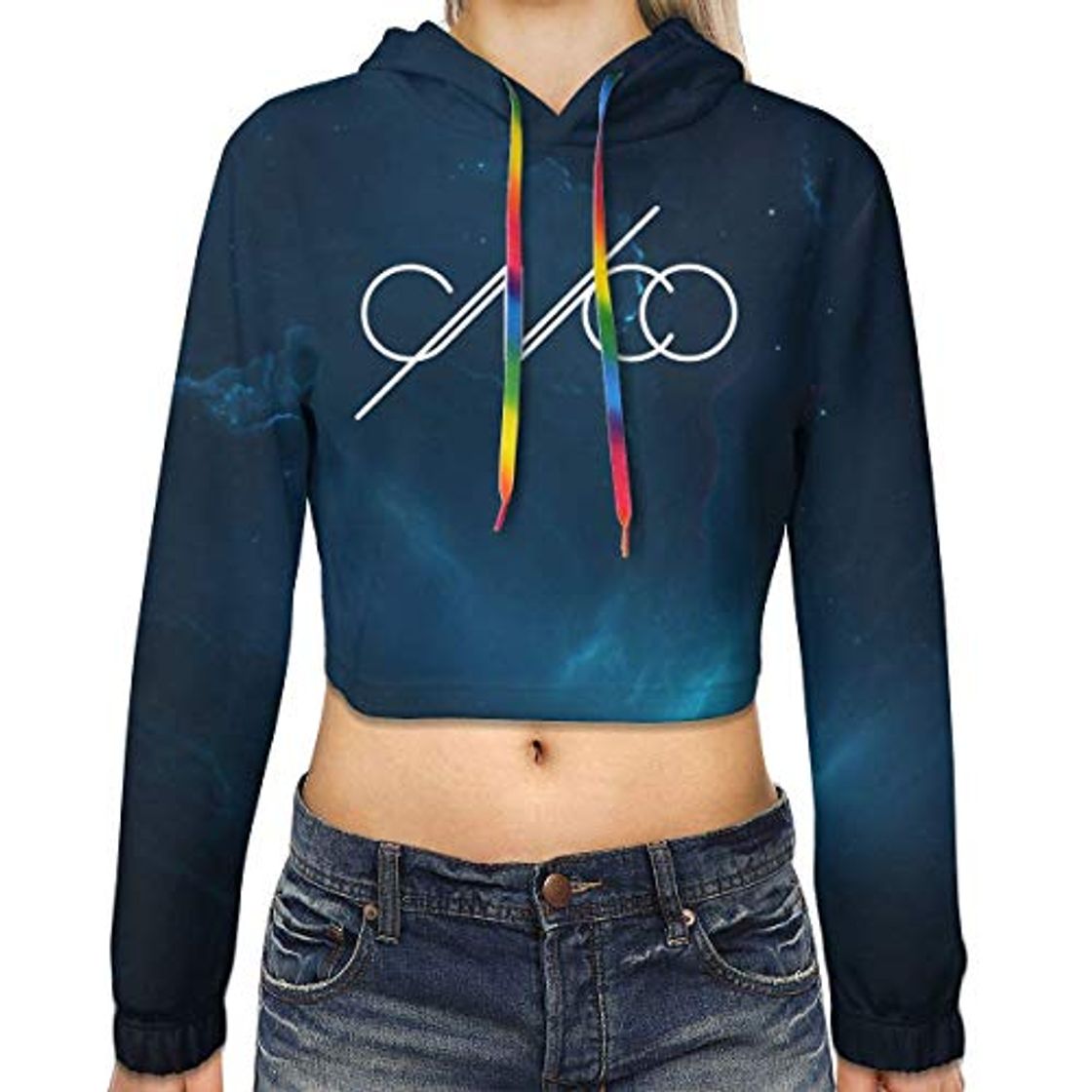 Fashion IUBBKI Mujeres 's Cnco New Plus Velvet Fashion Hoodie Suéter con Capucha expuesta al Ombligo