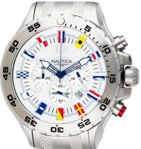 ORIGINAL NAUTICA NST CHRONO FLAG WATCH A29513G