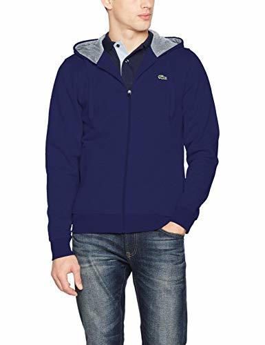 Lacoste Sport Sh7609 Sudadera con Capucha, Azul