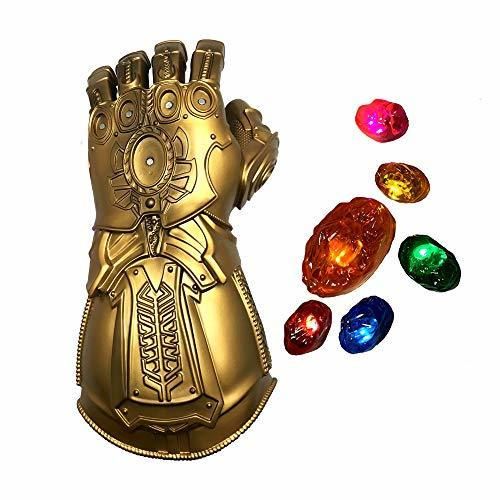 Yacn Infinity Gauntlet Thanos Glove LED with Separable Magnetic Infinity Stones