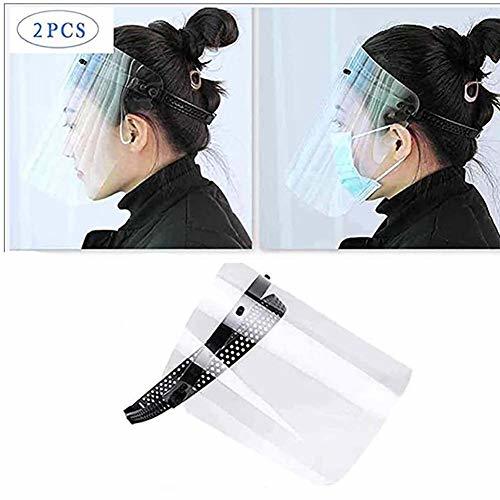 Social XXZ Visera Protectora para la Cara plástico Ligero Ajustable Transparente para Evitar