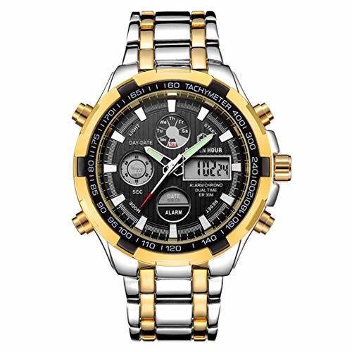 Producto Relojes De Pulsera Reloj De Cuarzo para Hombre De Oro Inoxidable Reloj