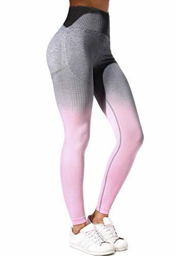 FITTOO Mallas Leggings Mujer Pantalones Deportivos Yoga Alta Cintura Elásticos y Transpirables
