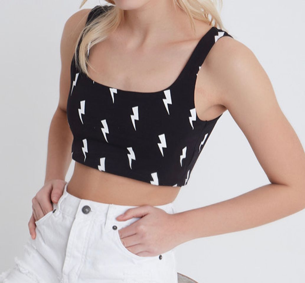 Moda Top Crop Rayos