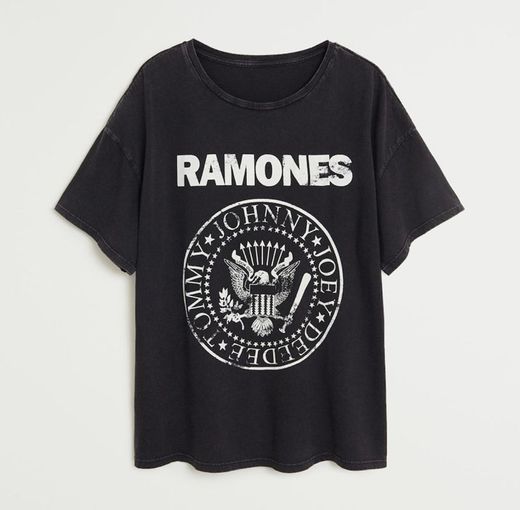 Camiseta ramones - Mujer | Mango España