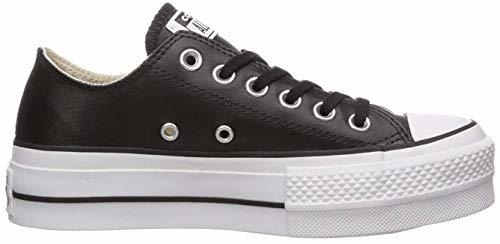 Product Converse Chuck Taylor CTAS Lift Clean Ox, Zapatillas para Mujer, Negro